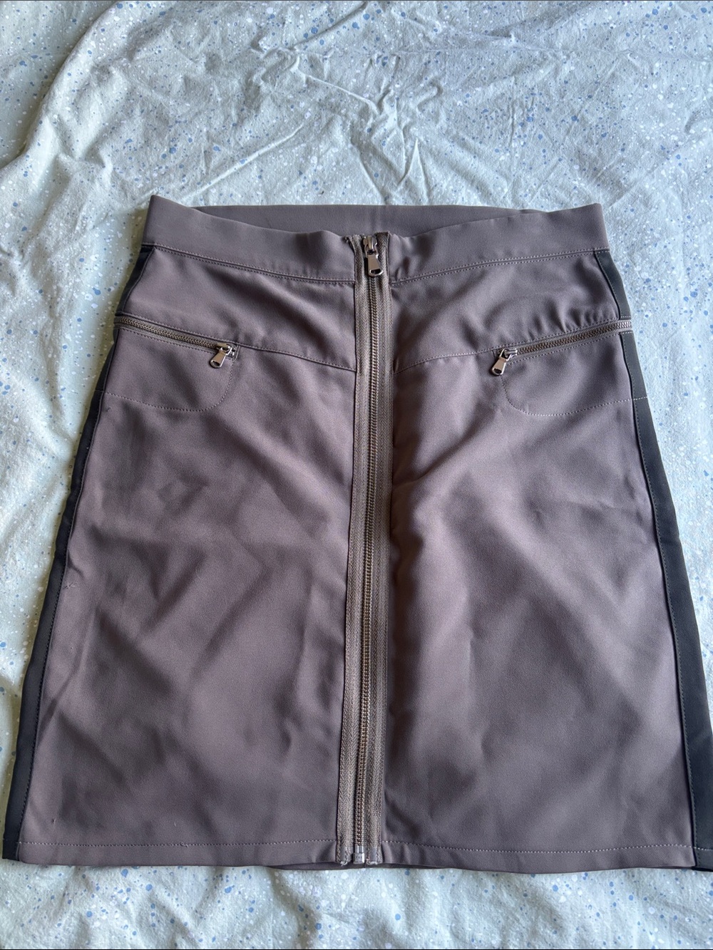 Marc By Marc Jacobs Taupe Pencil Skirt with Front Zip